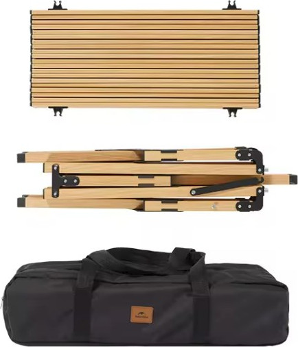 Стол складной Naturehike 118х60х44см / CNK2300JU010-LB (черный)