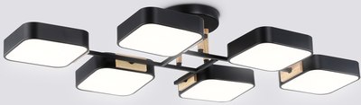 Люстра Ambrella FL4887/6 BK/WD - фото