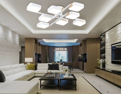 Люстра Ambrella FL4888/8 WH/WD