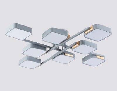 Люстра Ambrella FL4889/8 GR/WD (серый/дерево)