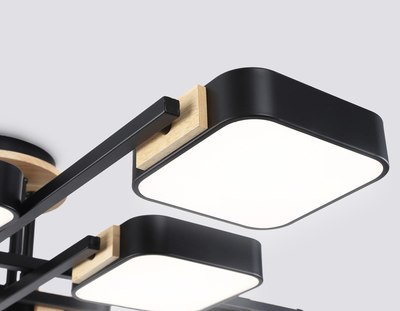 Люстра Ambrella FL4890/8 BK/WD