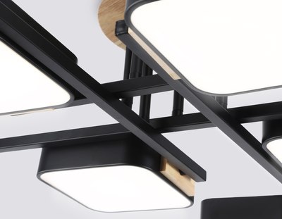 Люстра Ambrella FL4890/8 BK/WD