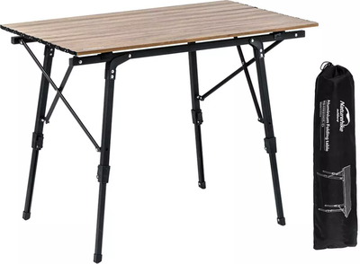Стол складной Naturehike 90х52х68см / NH19Z003-D-WG (светло-коричневый)