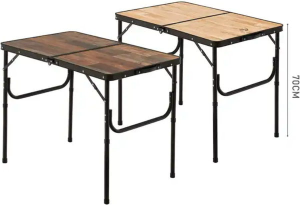 Стол складной Naturehike 90х60х37см / NH20JJ028-LWOOD (темно-коричневый)