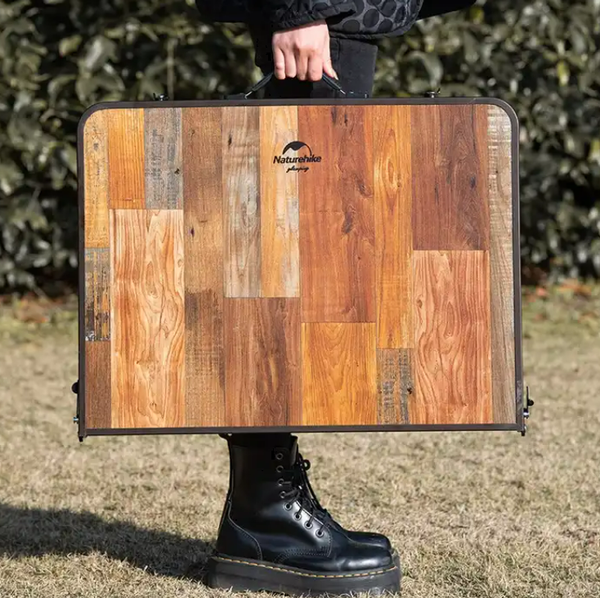 Стол складной Naturehike 90х60х37см / NH20JJ028-LWOOD (темно-коричневый)