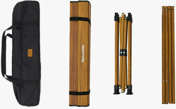 Стол складной Naturehike 116.5х60х50.5см / CNH22JU038-LSI (коричневый)