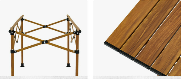 Стол складной Naturehike 116.5х60х50.5см / CNH22JU038-LSI (коричневый)