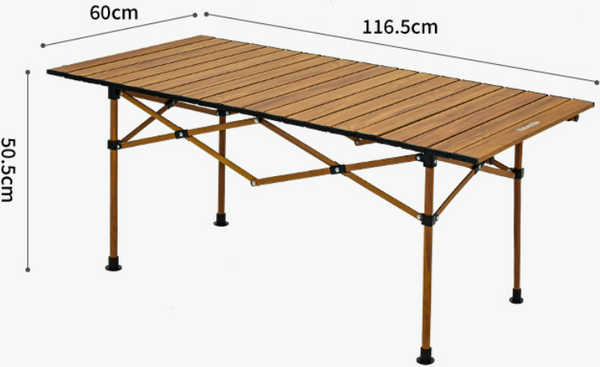 Стол складной Naturehike 116.5х60х50.5см / CNH22JU038-LSI (коричневый)