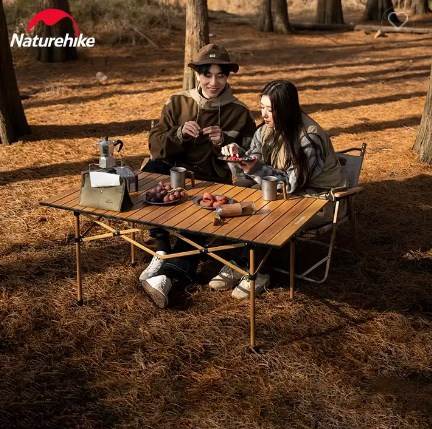 Стол складной Naturehike 116.5х60х50.5см / CNH22JU038-LSI (коричневый)