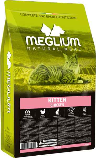 Сухой корм для кошек Meglium Cat Kitten Chicken / MGS1310 - фото