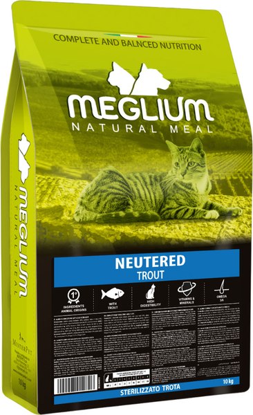 Сухой корм для кошек Meglium Cat Adult Neutered Trout / MGS0610 - фото