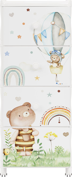 Комод пластиковый Альтернатива Мишутки / М8668