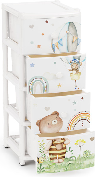 Комод пластиковый Альтернатива Мишутки / М8668