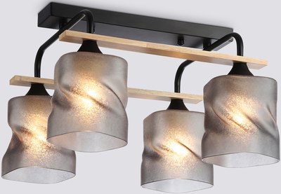 Люстра Ambrella TR3033249/4 BK/WD - фото