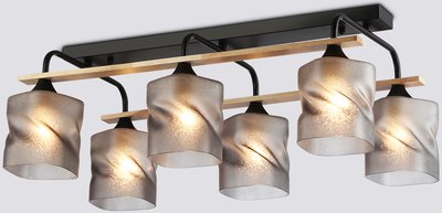 Люстра Ambrella TR3033250/6 BK/WD - фото
