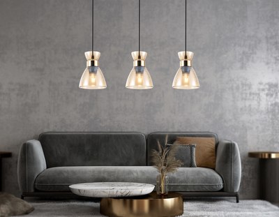 Люстра Ambrella TR3404/3 BK/FGD/TI