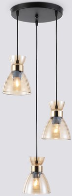 Люстра Ambrella TR3405/3 BK/FGD/TI - фото