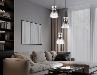 Люстра Ambrella TR3408/3 BK/FGD/SM