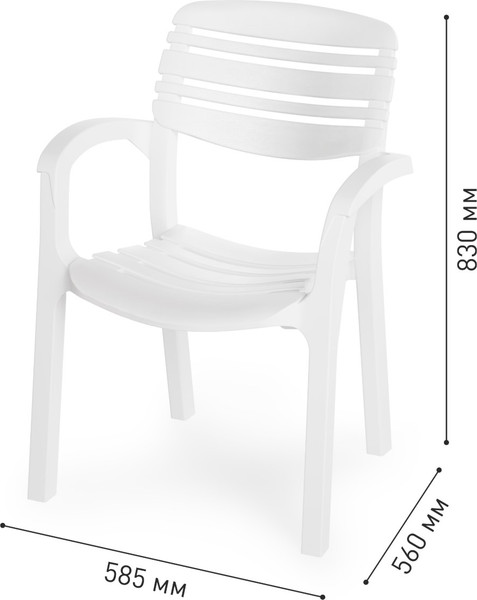 Стул пластиковый Альтернатива Атлант / М8906