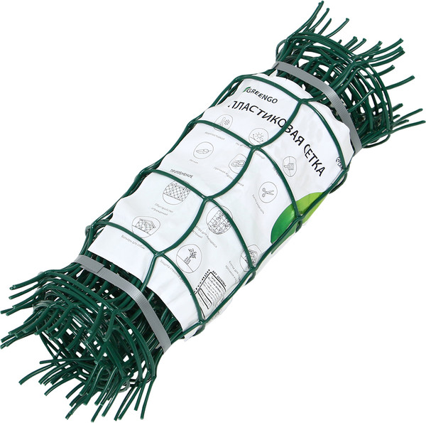 Сетка садовая GREENGO 0.5x5м ячейка квадрат 83x83мм