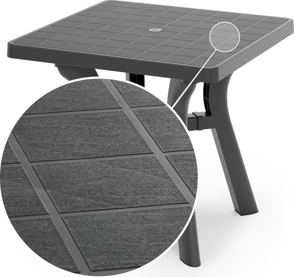 Стол пластиковый Альтернатива Атлант квадратный / М8860