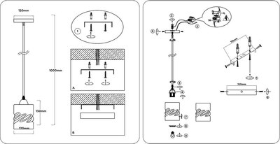 Потолочный светильник Ambrella TR3409 BK