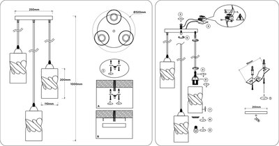 Люстра Ambrella TR3414/3 BK