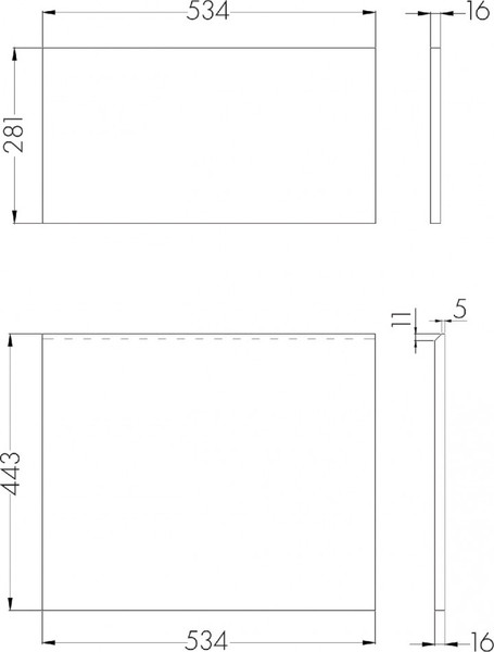 Фасад для мебели в ванную Акватон Лондри 60 / 1A274801LHDY0