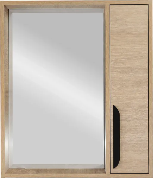 Шкаф с зеркалом для ванной Viant Кёльн 60 / VKEL60SD-ZSH