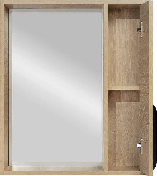 Шкаф с зеркалом для ванной Viant Кёльн 60 / VKEL60SD-ZSH