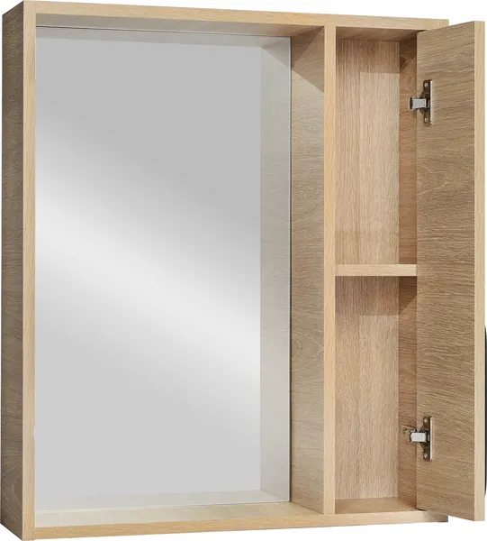 Шкаф с зеркалом для ванной Viant Кёльн 60 / VKEL60SD-ZSH