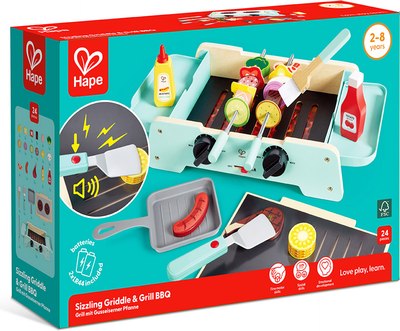 Гриль игрушечный Hape С едой / E3214_HP