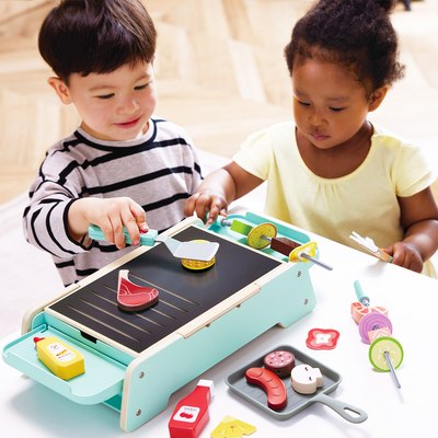 Гриль игрушечный Hape С едой / E3214_HP