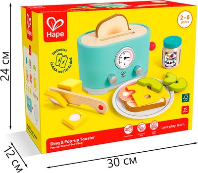 Тостер игрушечный Hape Вкусный завтрак / E3215_HP