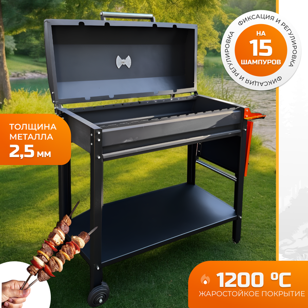 Мангал STEEL GRILL Profi BBQ STG-85/4 - фото