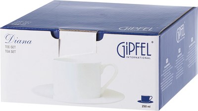 Чашка с блюдцем Gipfel Diana 43232