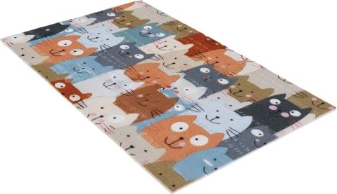 Коврик Shahintex Icarpet Print Антискользящий 100 Котики 40x60 / 822935 - фото