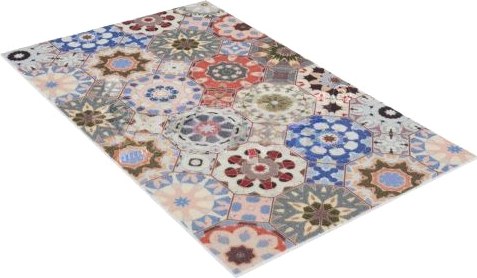 Коврик Shahintex Icarpet Print Антискользящий 108 Плитка Паласио 40x60 / 823000 - фото