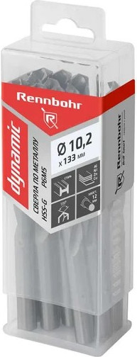 Набор сверл Rennbohr Dynamic Prom 10.2х133мм HSS-G P6M5 / 666102 - фото