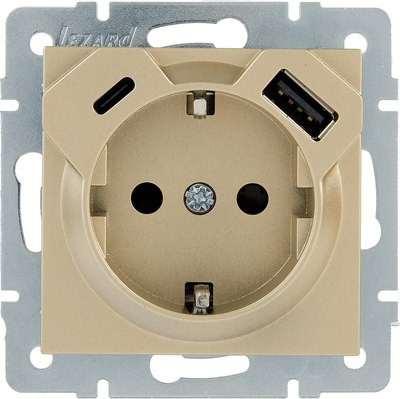 Розетка Lezard Vesna 742-3688-181TC - фото