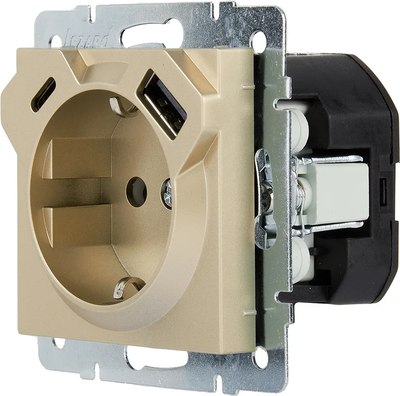 Розетка Lezard Vesna 742-3688-181TC