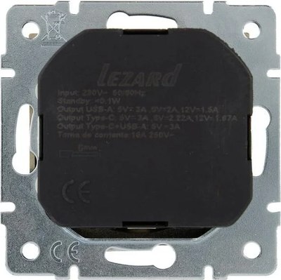 Розетка Lezard Vesna 742-3688-181TC