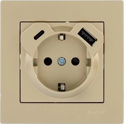 Розетка Lezard Vesna 742-3688-181TC