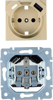 Розетка Lezard Vesna 742-3688-181TC