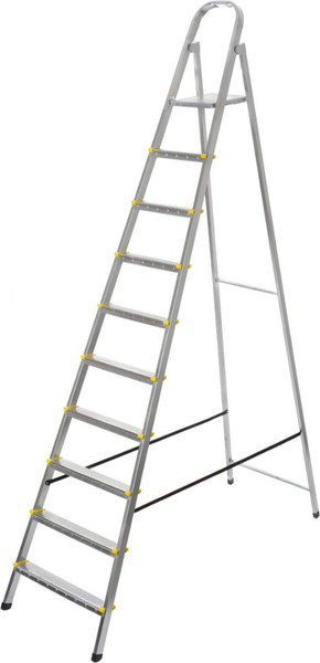 Лестница-стремянка Comfort Alumin Group Кайлас 10 ступеней / 005914 - фото