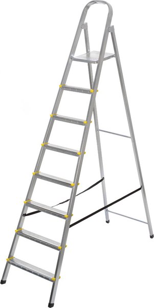 Лестница-стремянка Comfort Alumin Group Кайлас 8 ступеней / 005912 - фото