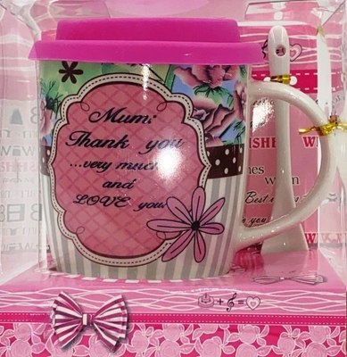 Кружка с ложкой DomiNado C482 - фото