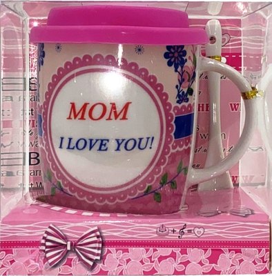 Кружка с ложкой DomiNado C595 - фото