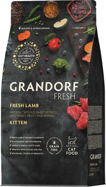 Сухой корм для кошек Grandorf Kitten Fresh Lamb&Sweet Potato - фото