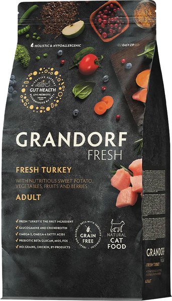 Сухой корм для кошек Grandorf Adult Fresh Turkey&Sweet Potato - фото